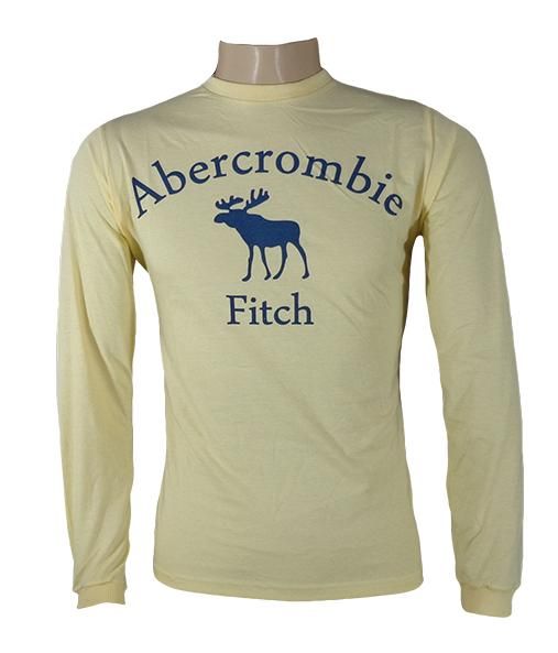 Camisa Manga Longa Abercrombie & Fitch Amarela
