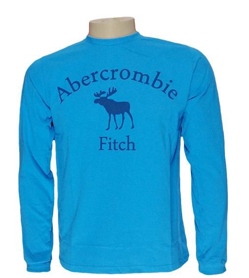 Camisa Manga Longa Abercrombie & Fitch Azul