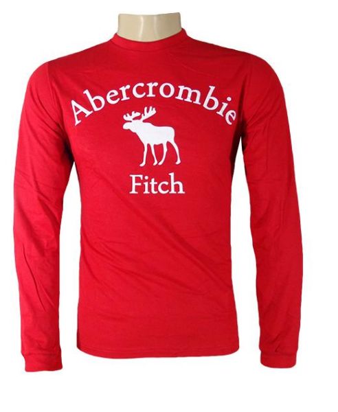 Camisa Manga Longa Abercrombie & Fitch Vermelha