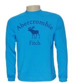 Camisa Manga Longa Abercrombie & Fitch Azul