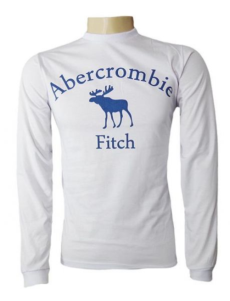 Camisa Manga Longa Abercrombie & Fitch Branca